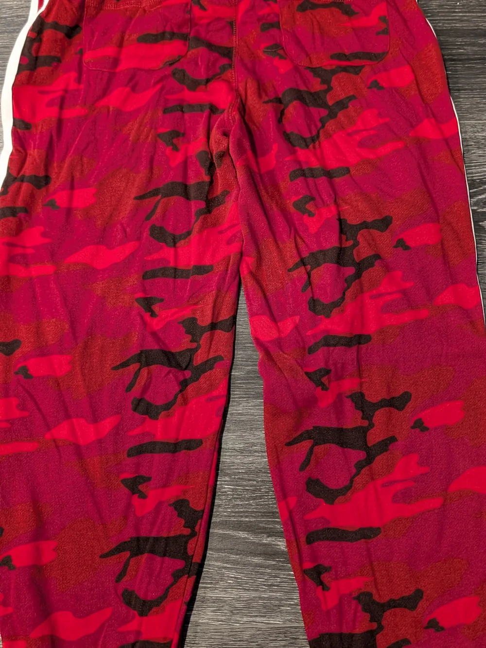 Reflex Red and Black Camo Track Pants